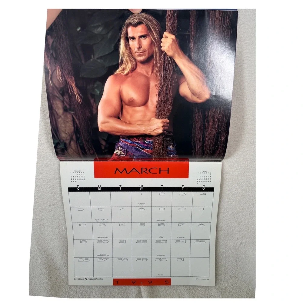 Vintage Fabio 1995 Calendar 16 Month Wall‎ Calendar Day Dream Publishing 90s Pop